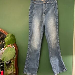 We The Free Blue Straight Leg Jeans